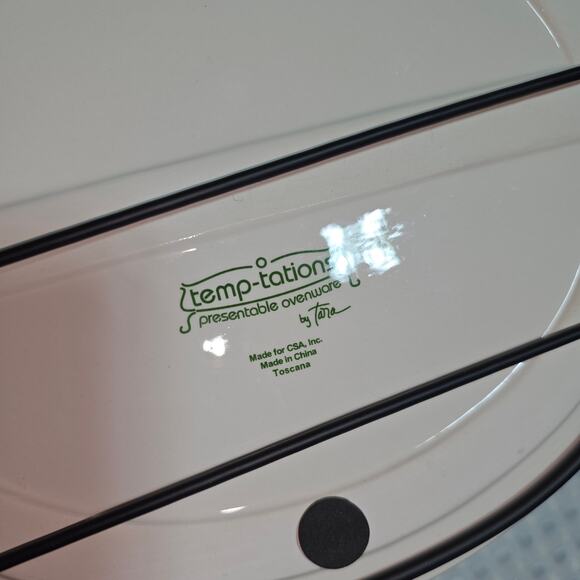 TEMPTATIONS NESTING HEN OVERWARE WITH METAL CARRIER WITH TRIVET SET - Picture 5 of 7